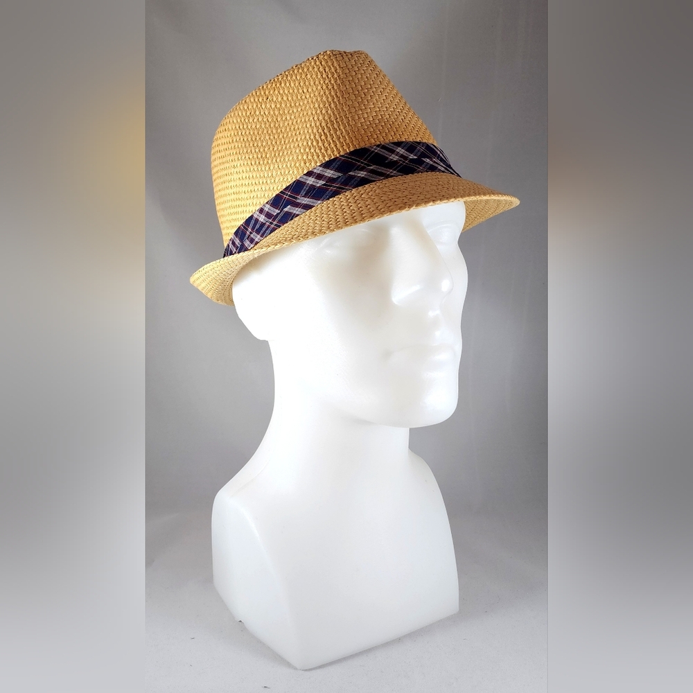 Stingy Brim Style Straw Fedora, Tan, S/M size